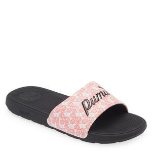 Puma Cool Cat 2.0 Slide Sandals- White Passionfruit